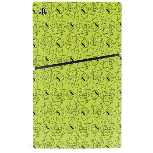 Adult Swim Rick and Morty Rick and Morty All Over Print PS5 Slim Digital Edition Console Skin